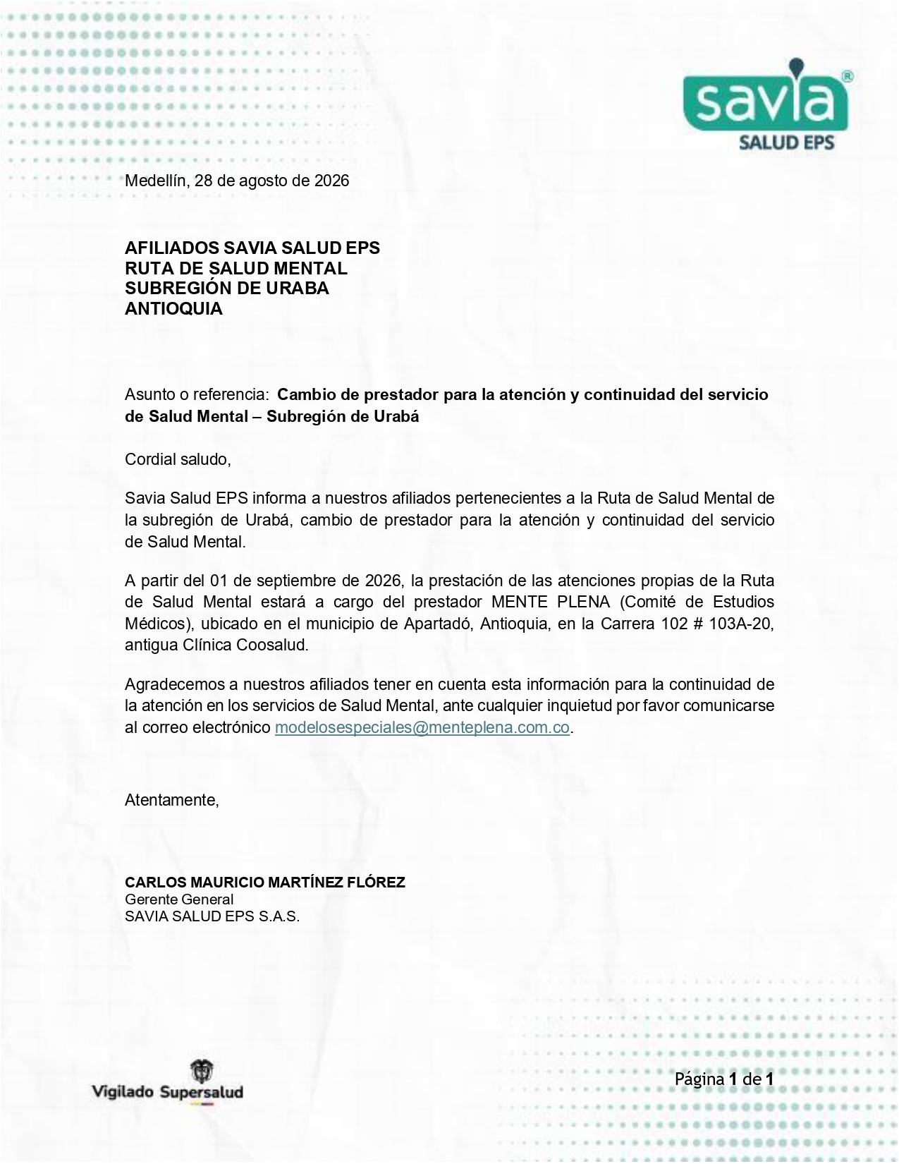 Comunicado oficial URABA_agosto